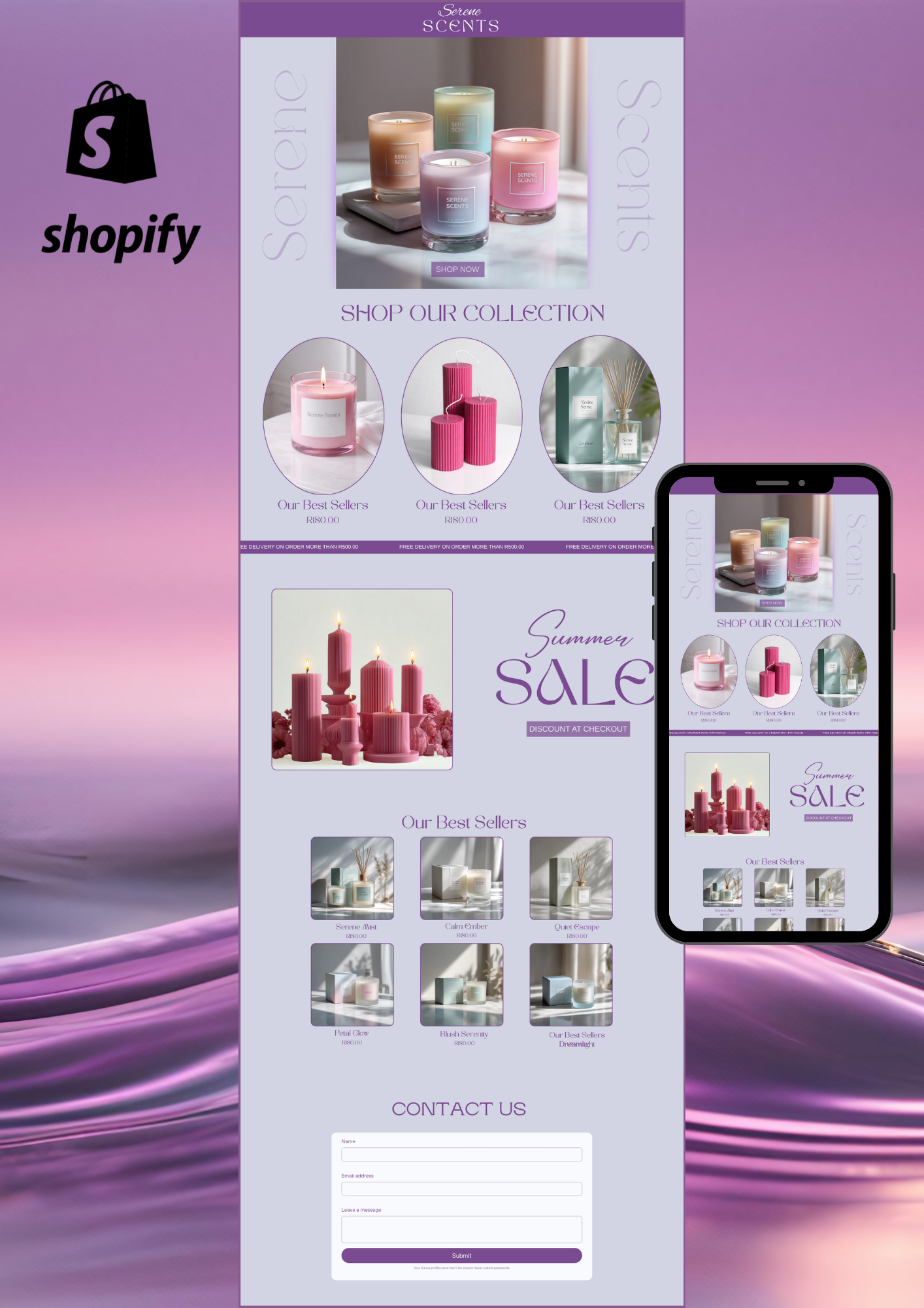 Scented Candles & Diffusers | Shopify Website Theme