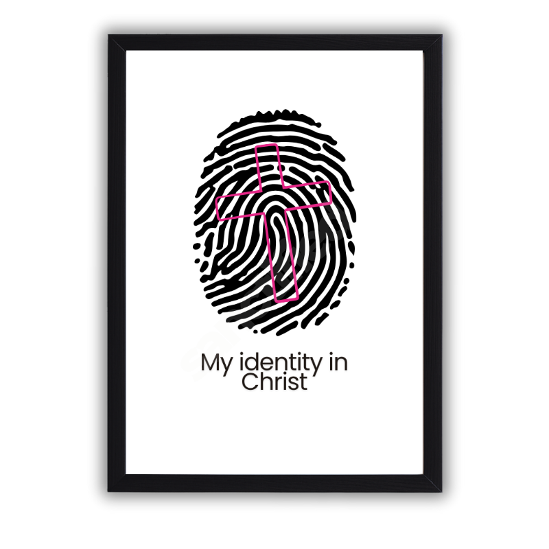 "My Identity in Christ" – Wall Art Print
