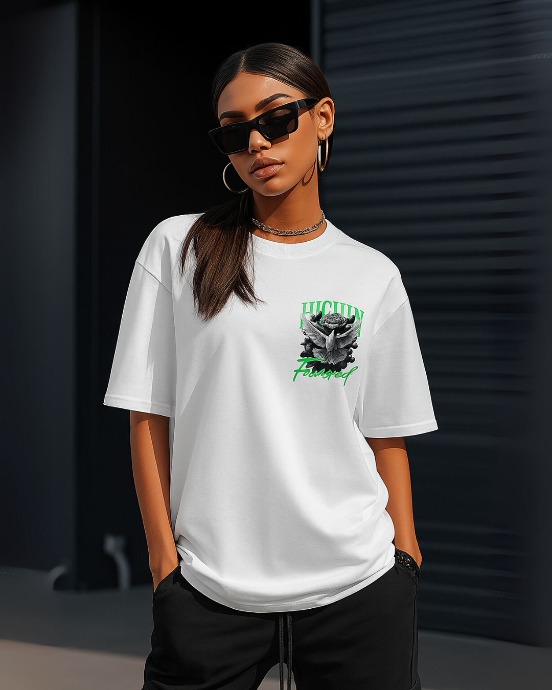 “Highly Favoured” – Oversized T-Shirt