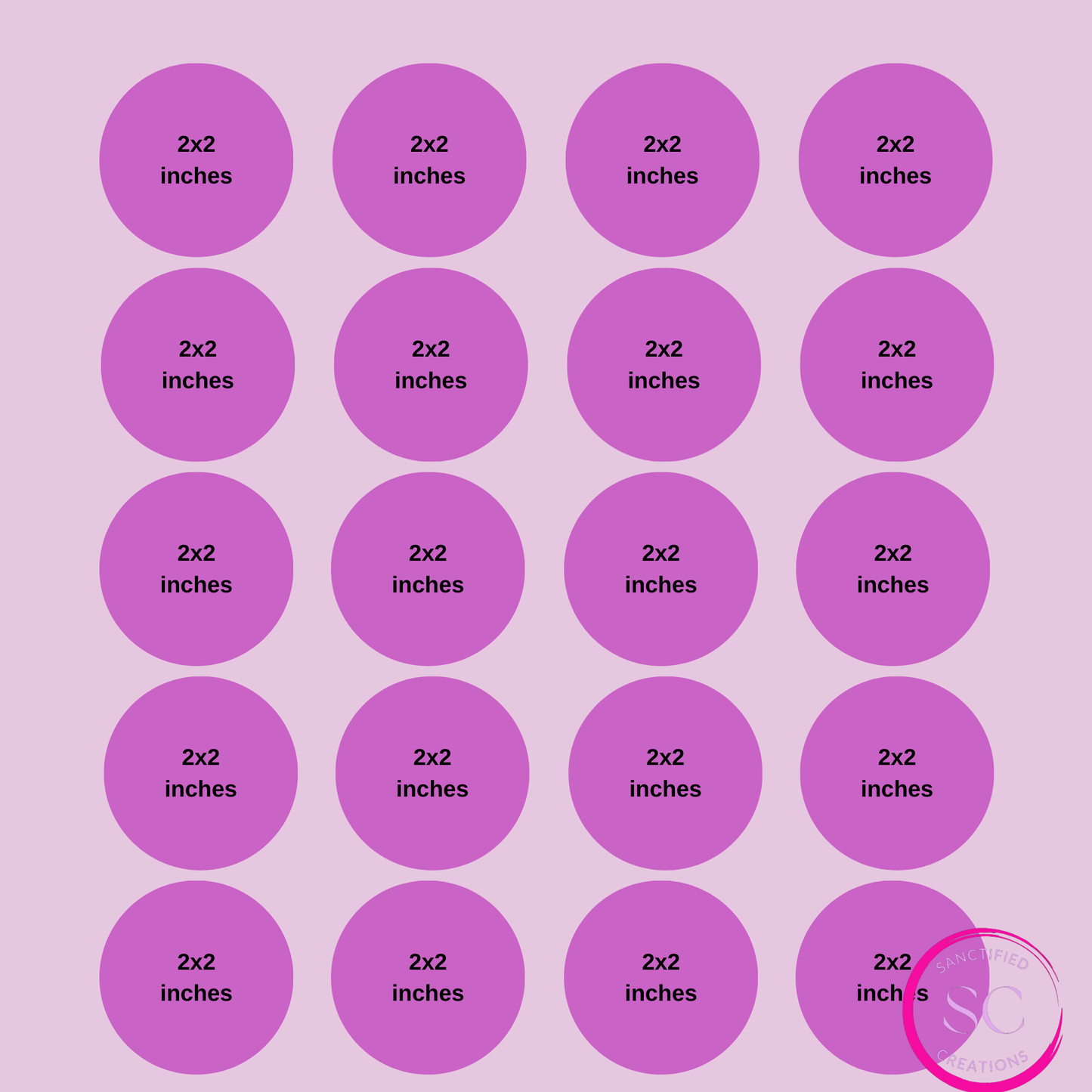 20 Lip Balm Sticker Labels